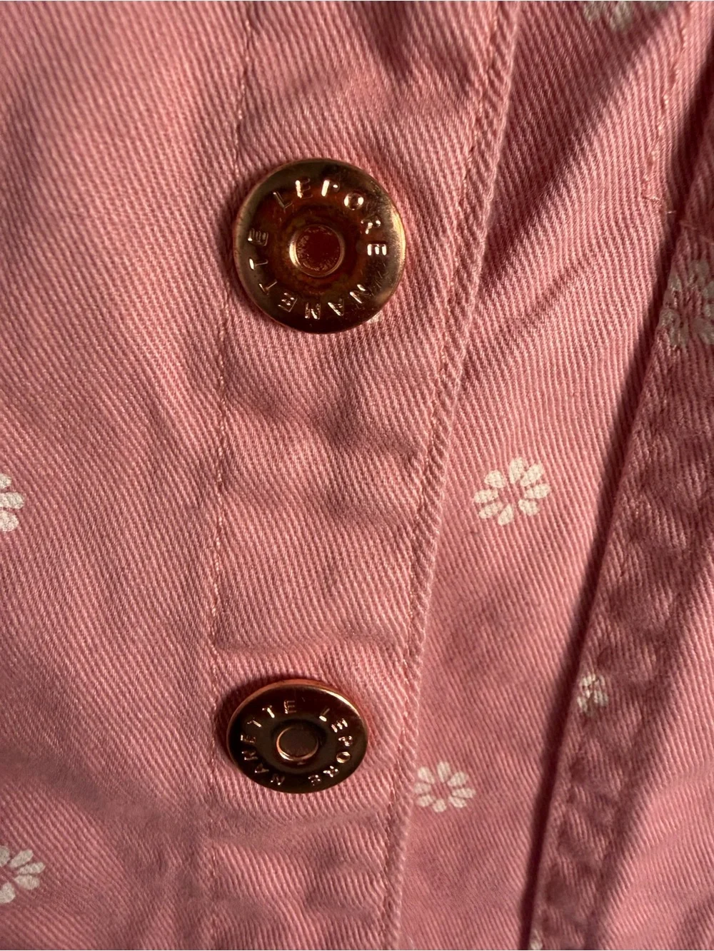 Nanette Lepore Pink Floral Jean Jacket for Kids